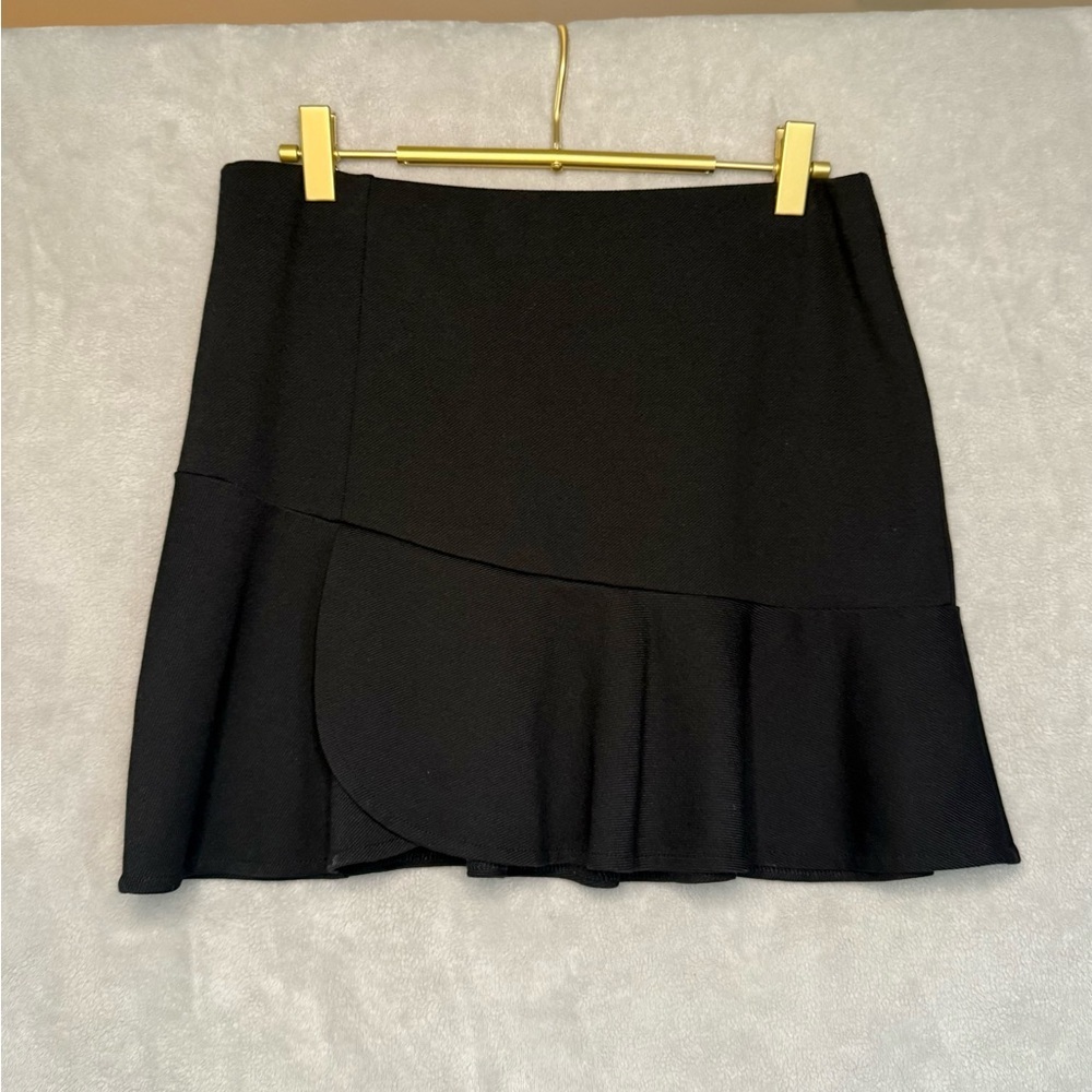 Topshop Black Asymmetrical Skirt